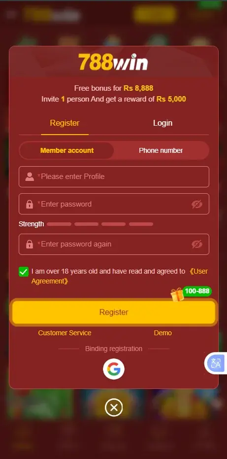 788win login image